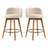 26" Counter Height Bar Stools With Chenille Fabric-1880207207