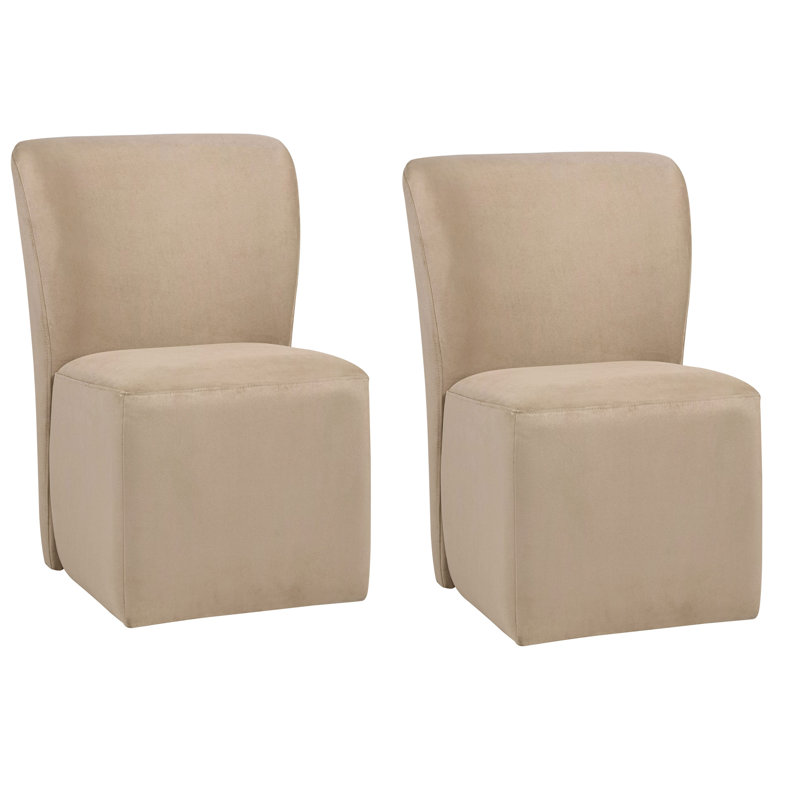 Chaise parsons rembourrée H 19,25 po Jolyn, Brun, Brun