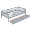 Lit de jour simple gris avec deux tiroirs - Structure en bois massif et tiroirs de lit simple supplémentaire, option de maximisation de l'espace de cadre-882995269-882995266