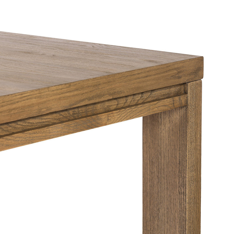 Millie Dining Table, Drifted Oak Solid, 30" H x 72" L x 96" W