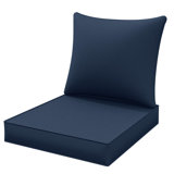 22"W X 24"D Outdoor Deep Seat Cushion Set Outdoor Seat/Back Cushion