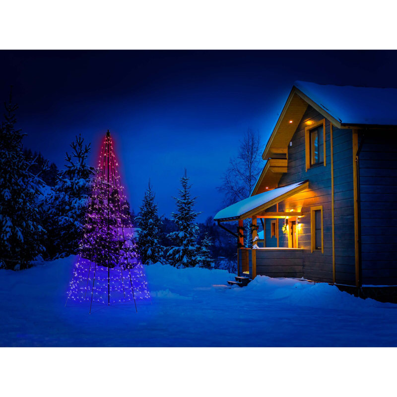Arbre de Noël Twinkly Light - arbre de Noël 450 RVB + l, 10 pi, 16 millions de couleurs + blanc chaud