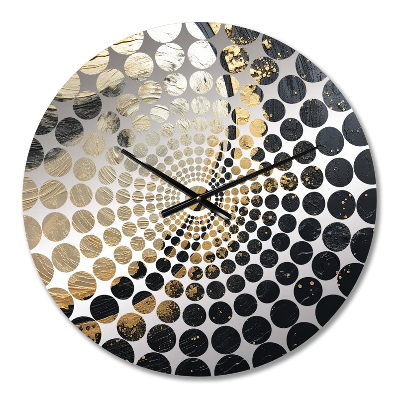 Aleg - Horloge murale peinture abstraite, Petit