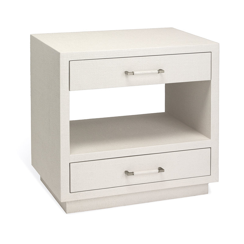Taylor 26'' W Solid Wood Nightstand, Natural White