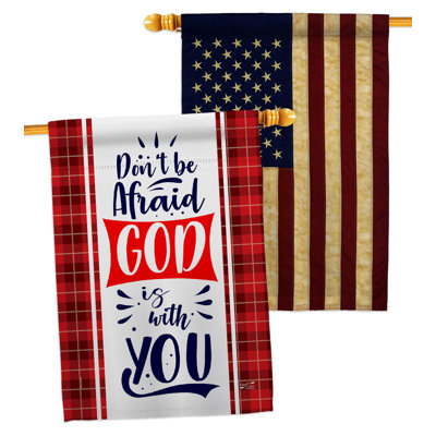 Double Sided 40'' H x 28'' W Polyester House Flag