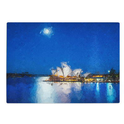Tempered Glass Sydney Opera House Chopping Board