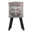 Statue grecque avec pieds et jardinière - 15,4 lb 13 po x 11,4 po 22,4 po de hauteur en oxyde de magnésium gris pour patio et maison
