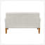 Modern Living Room Furniture 2pc Causeuse beige Chenille-1765324553