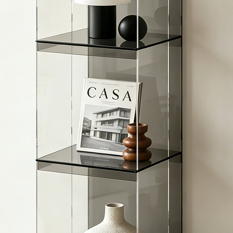Vitrine autoportante en acrylique, Gray