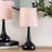 Riorita Pair of Chrome Touch Table Lamps with Fabric Shade and LED Bulbs-934045551-934045537-934045549