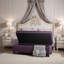 Repose-pieds en tissu bleu clair avec pieds en bouleau, assise 50 po et rangement caché-1345045171