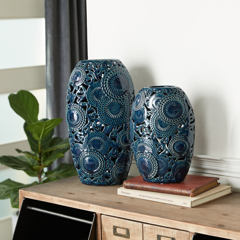 Ensemble de vases de table en céramique 2 pièces Dezra