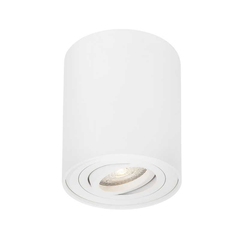 Flush Mount, White, 9cm H x 8cm W x 8cm D