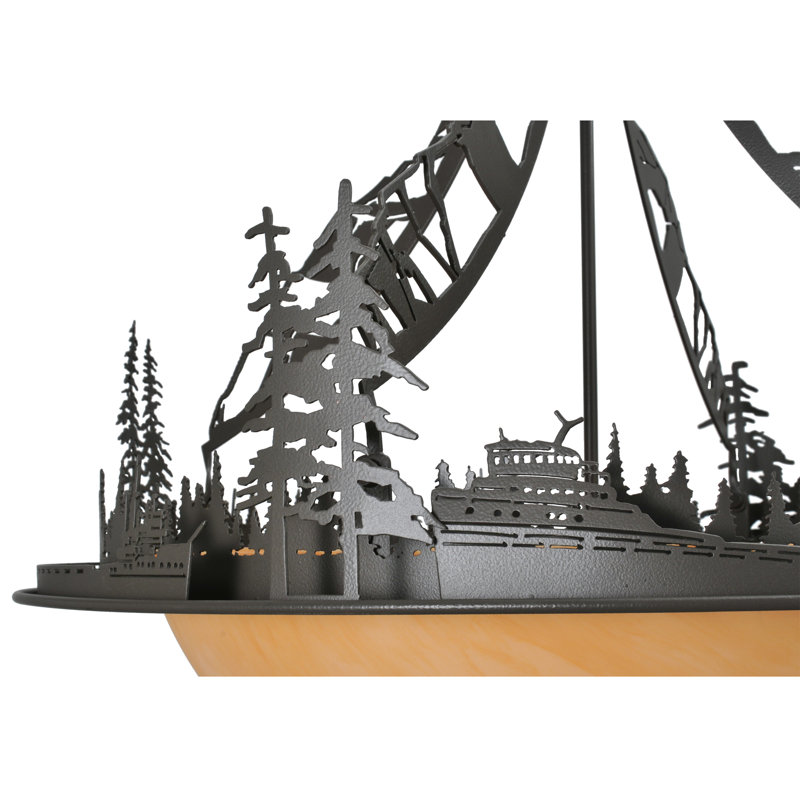 Luminaire suspendu bol 4 lumières unique