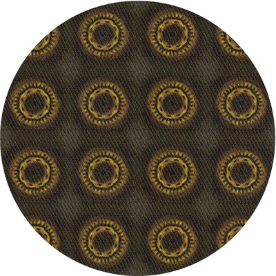 Tapis noir/brun à motifs