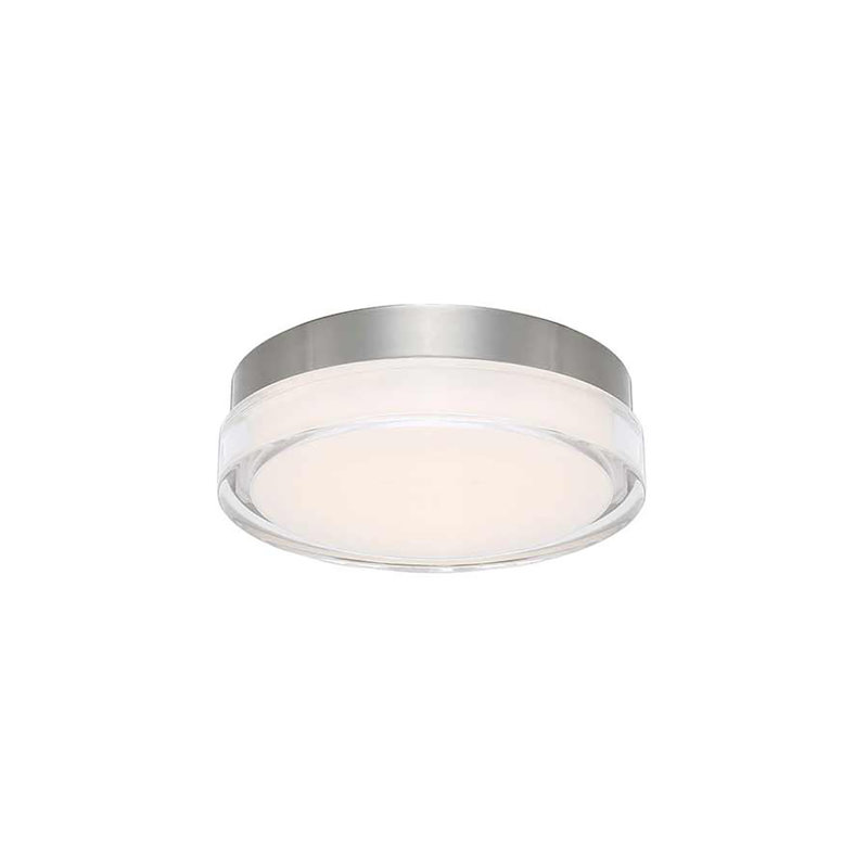 Plafonnier encastré rond à intensité variable Pi Pi, 3000 K, 2.5" H x 6.25" W x 6.25" D, Noir, noir, noir, noir