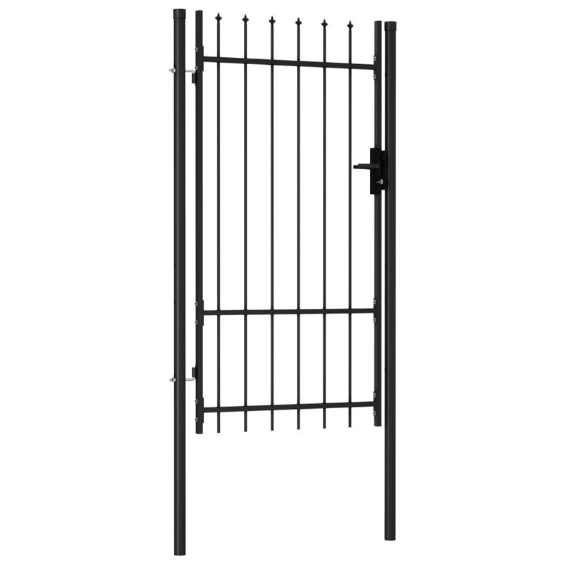Barrière en métal noir Levacy, H 5,7 pi x l 3,3 pi