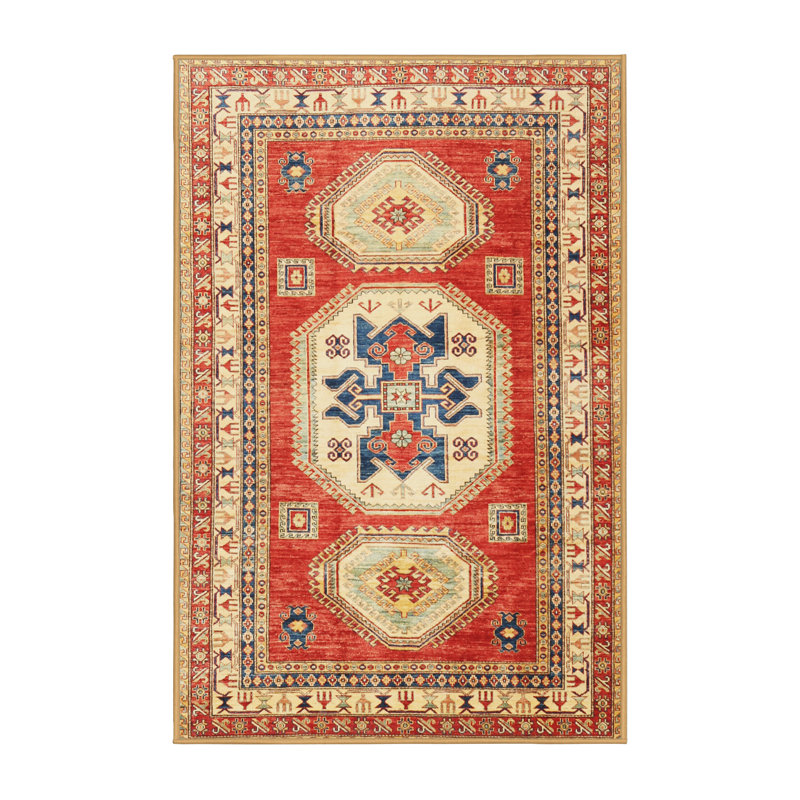 Tapis oriental beige / orange, Rectangle 5 pi x 8 pi