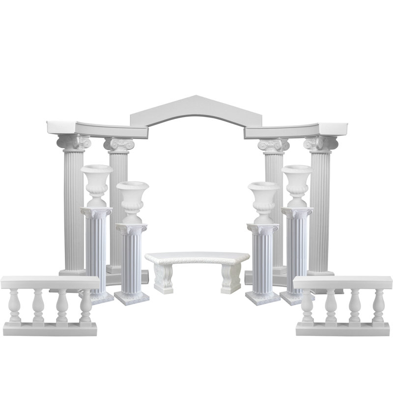 10.5'' W x 10.5'' D Polyethylene Plastic Arbor in White