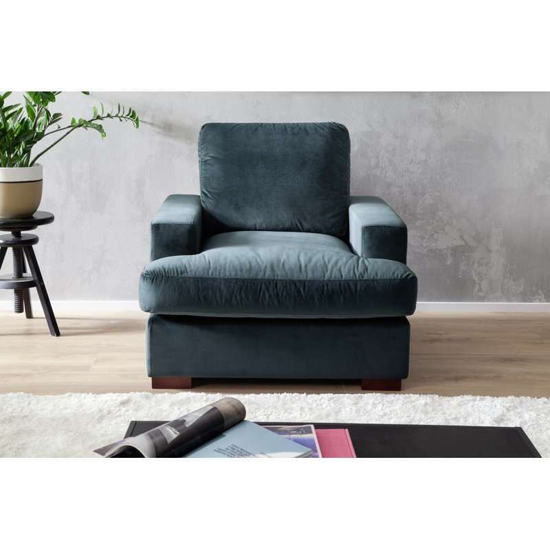 Laterrica Upholstered Armchair, Petrol