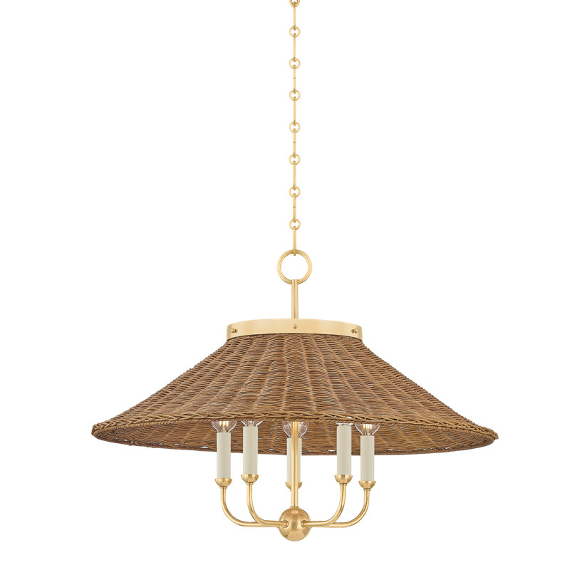 Kensington Chandelier in Aged Brass by Mark D. Sikes