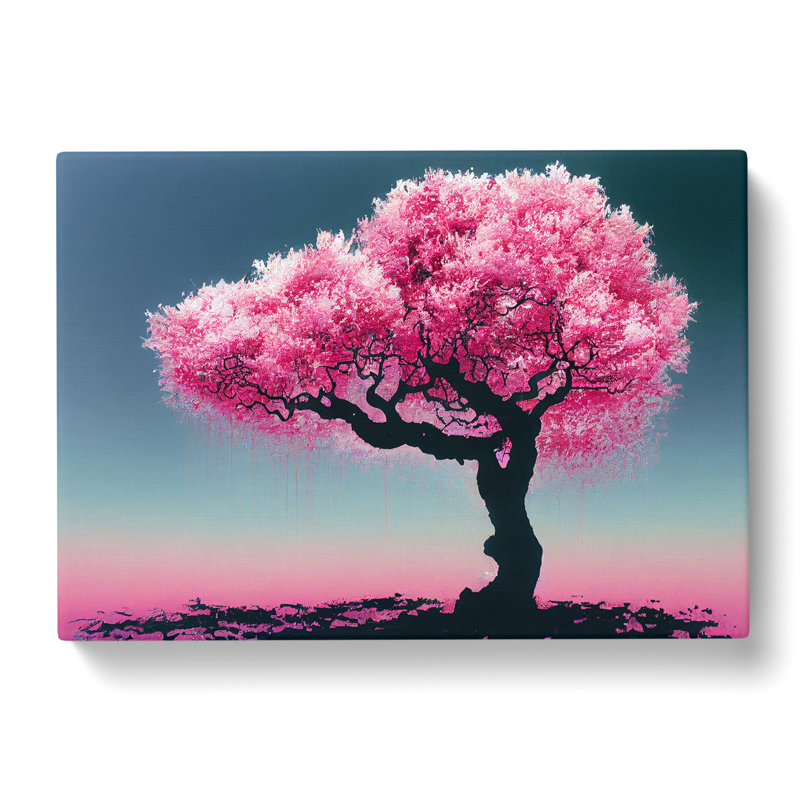 Stimulating Plum Blossom Tree - Wrapped Canvas, 50cm H x 76cm W x 3cm D