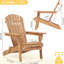 Chaise de patio pliante en bois de 2. Convient à la pelouse et au jardin. Siège confortable, grand. Gain de place. À moitié assemblé. Brun 2 salon pour le jardin, côté piscine. Siège classique de style classique. Et miel-1685906082