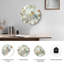Oiseaux fleurs, horloge murale en verre-209358490