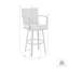 Cemalettin 45'' Aluminum Outdoor Bar Stool with Cushion-62683120-35688834-35688833