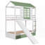 Lit simple superposé avec glissade convertible Lit gigogne sans sommier, fabrication en bois de pin massif