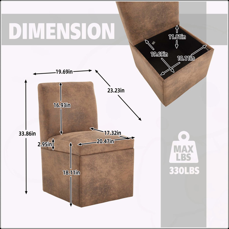Chaises pivotantes rembourrées polyvalentes avec rangement caché pour différentes pièces