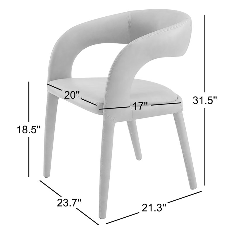Fauteuil de salle à manger Freestyle, Noir