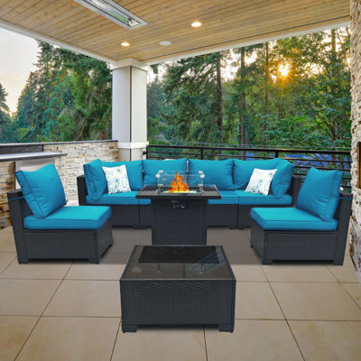 8-piece Outdoor Patio Furniture Sectional Set