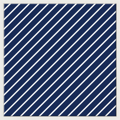 "Homage to Stella - Blue" par David Phoenix - cadre flottant, impression sur toile