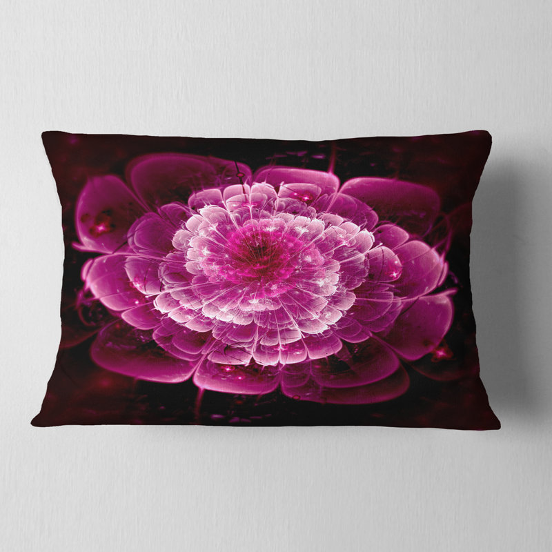 Coussin lombaire floral fractal
