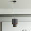 Mini-luminaire suspendu en bronze 1 lumière Zolana-725090317-725090314