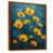 Toile avec cadre flottant brun
