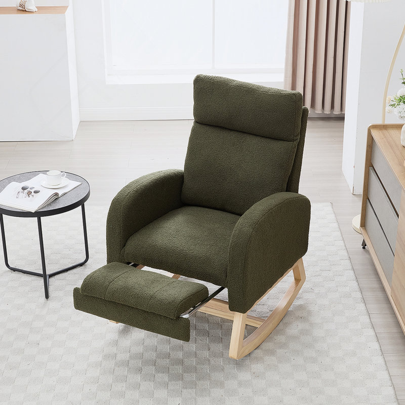 Chaise berçante Teddy, Vert