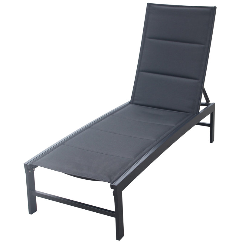 Chaise longue rembourrée simple