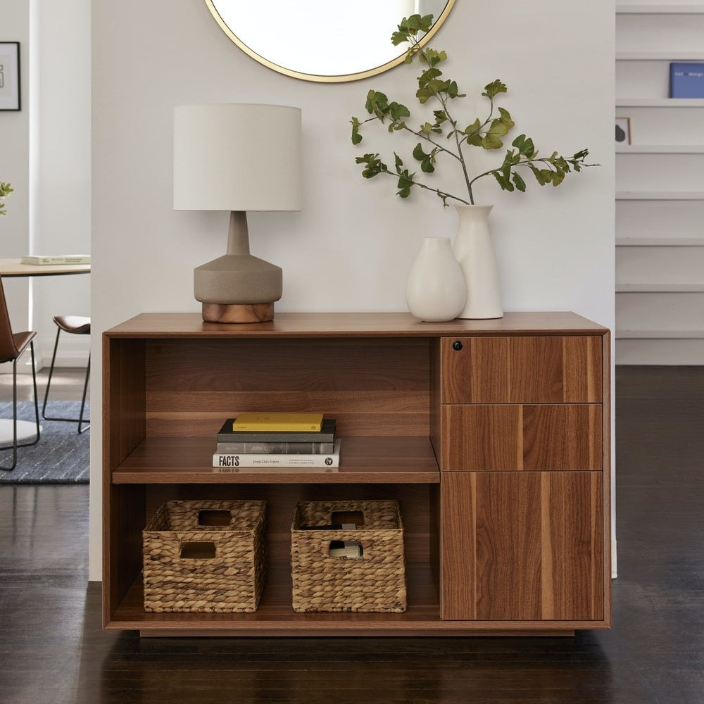 Credenza, Right, Walnut