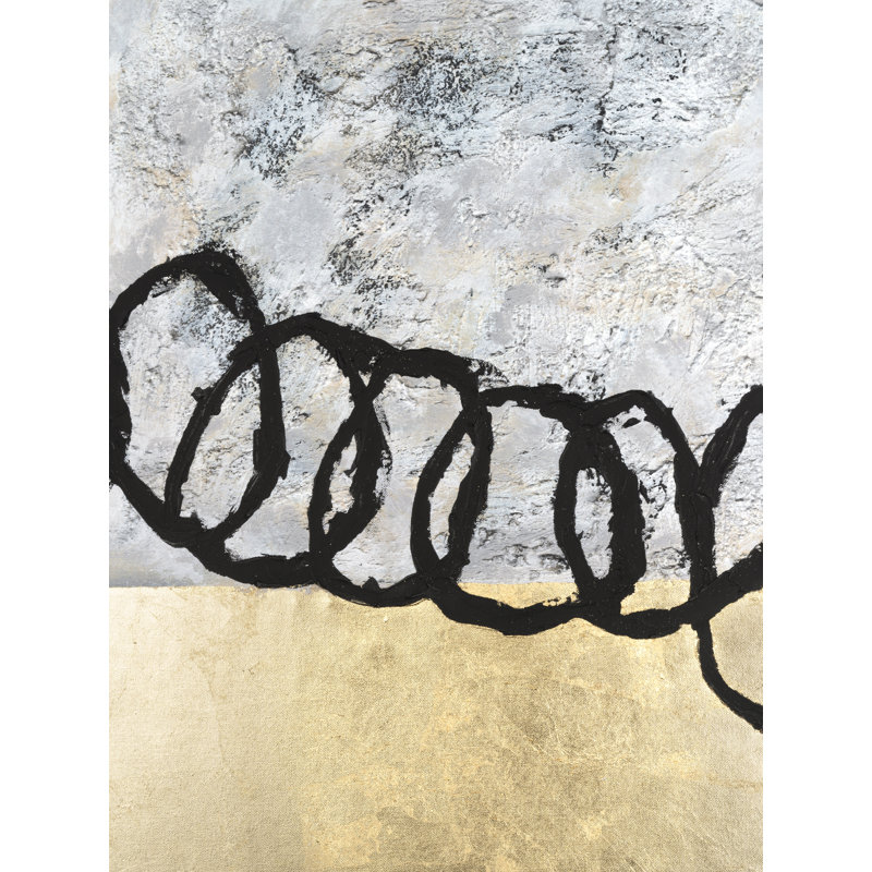 Tammika Black Fragment III by Michael Willett - Wrapped Canvas Print, 46 cm H x 30 cm W