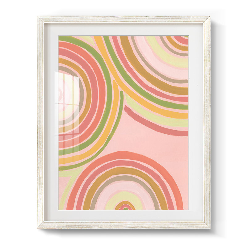 Abstract Rainbow I -Framed Print, 28.5" H x 20.5" W, White