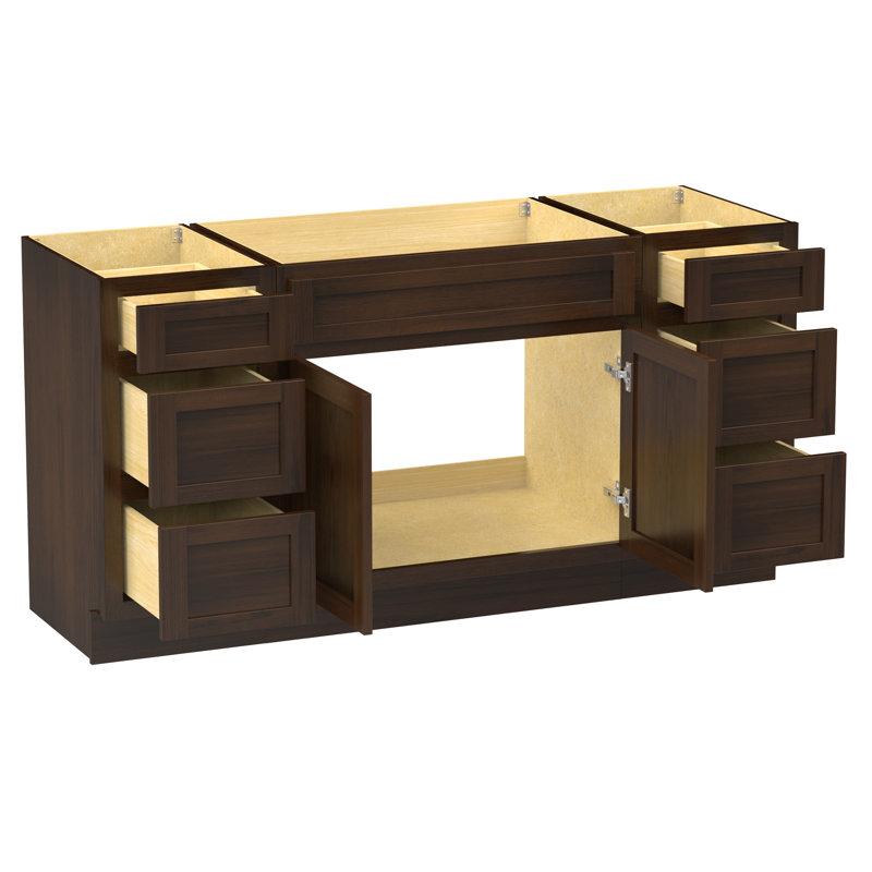 69'' Single Bathroom Vanity Base Only, Brown