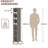 Trammell 6-Tier Open Tall Skinny Bookshelf, Floor Standing Bookcase Storage Shelves-127406029