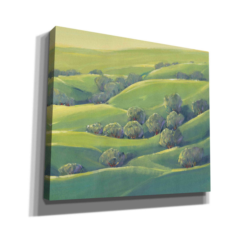 «Hillside View I» par Tim O'toole, art mural sur toile, H 26 po x l 30 po x P 1,5 po