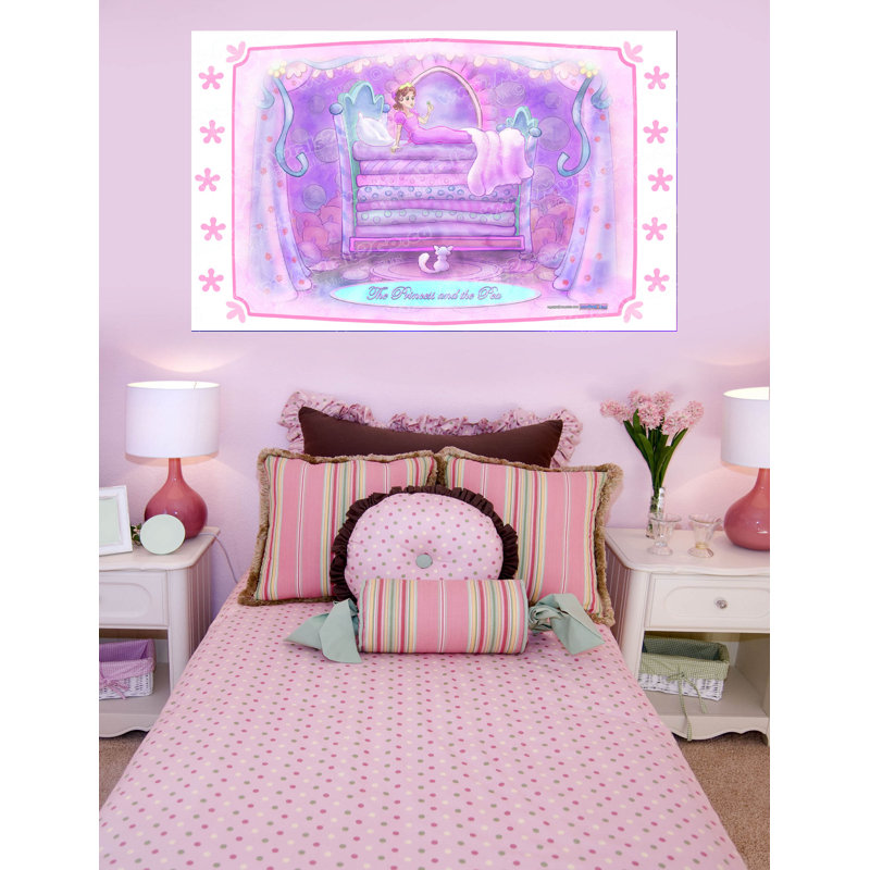 Adhésif décoratif princesse pois, H 22 po x l 36 po