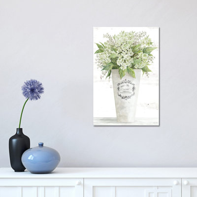 Les Fleurs Hortensia by Cindy Jacobs - Wrapped Canvas Print