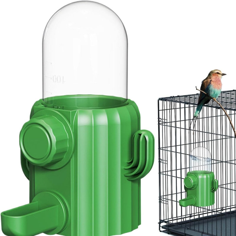 Accessoires pour cages suspendues pour oiseaux 5,9 x 4,7 x 3,1 po, vert