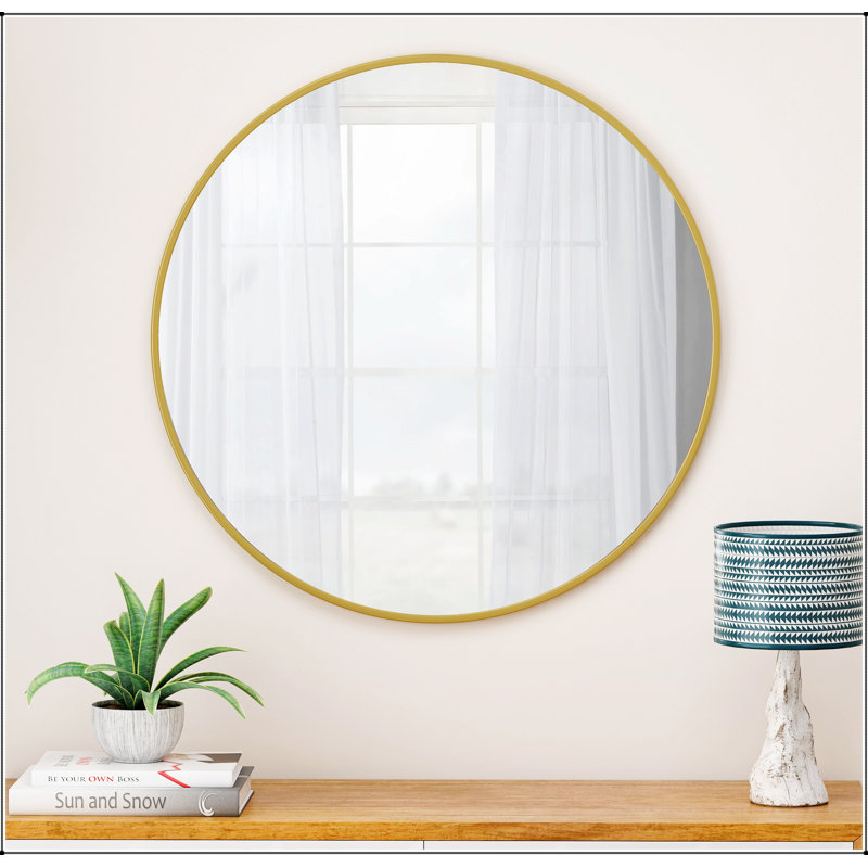 Wall Circular Mirror Metal Framed Mirror Round Vanity Mirror Dressing Mirror