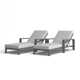 Hoyt 35'' Outdoor Metal Chaise Lounge